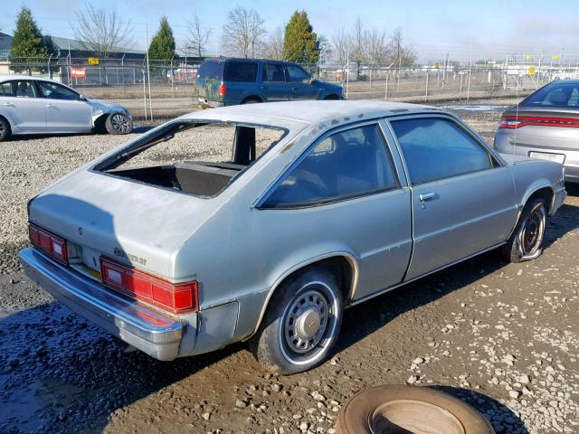 1G1AX08R4C6146091 - 1982 CHEVROLET CITATION BLUE photo 4