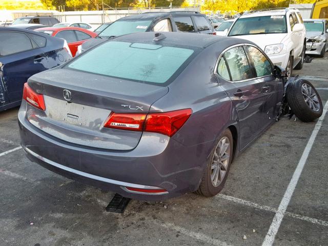 19UUB1F30JA005375 - 2018 ACURA TLX GRAY photo 4