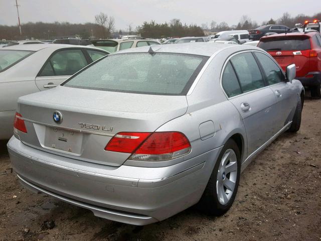 WBAHN83578DT81308 - 2008 BMW 750 LI SILVER photo 4