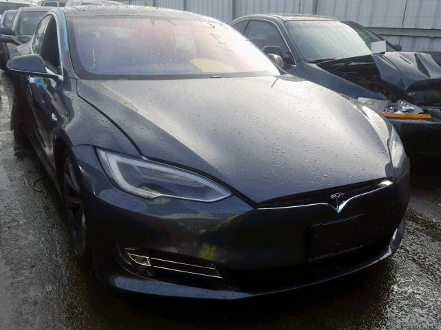 5YJSA1E22HF225216 - 2017 TESLA MODEL S GRAY photo 1