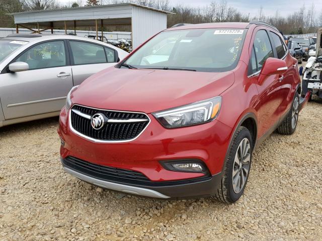 KL4CJBSM3JB637406 - 2018 BUICK ENCORE PRE RED photo 2