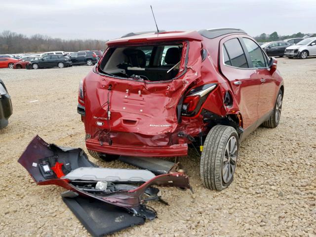 KL4CJBSM3JB637406 - 2018 BUICK ENCORE PRE RED photo 4