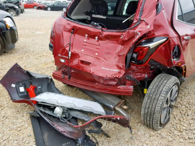 KL4CJBSM3JB637406 - 2018 BUICK ENCORE PRE RED photo 9