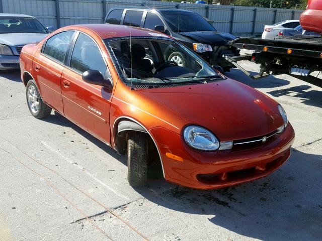 1B3ES46C91D289965 - 2001 DODGE NEON SE ORANGE photo 1