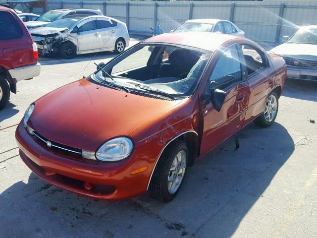 1B3ES46C91D289965 - 2001 DODGE NEON SE ORANGE photo 2