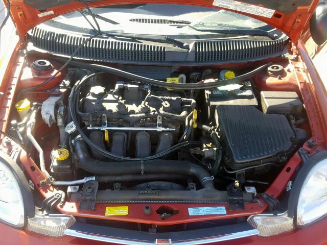 1B3ES46C91D289965 - 2001 DODGE NEON SE ORANGE photo 7