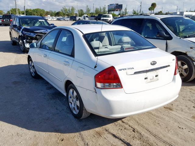 KNAFE121875445944 - 2007 KIA SPECTRA EX WHITE photo 3