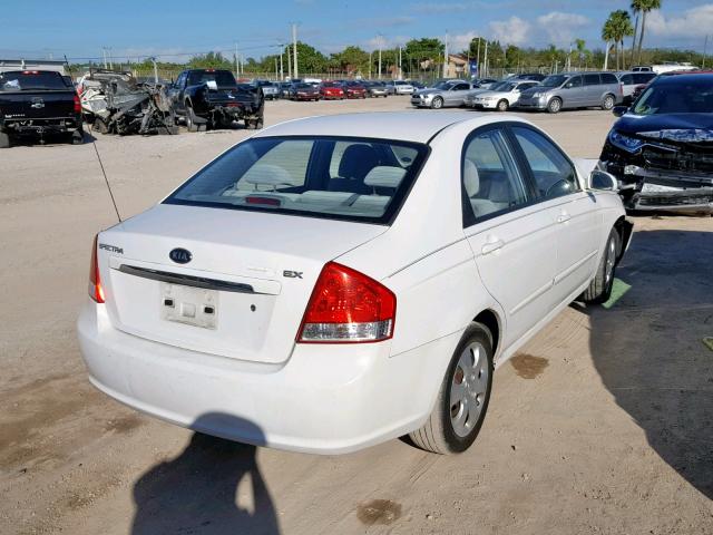 KNAFE121875445944 - 2007 KIA SPECTRA EX WHITE photo 4