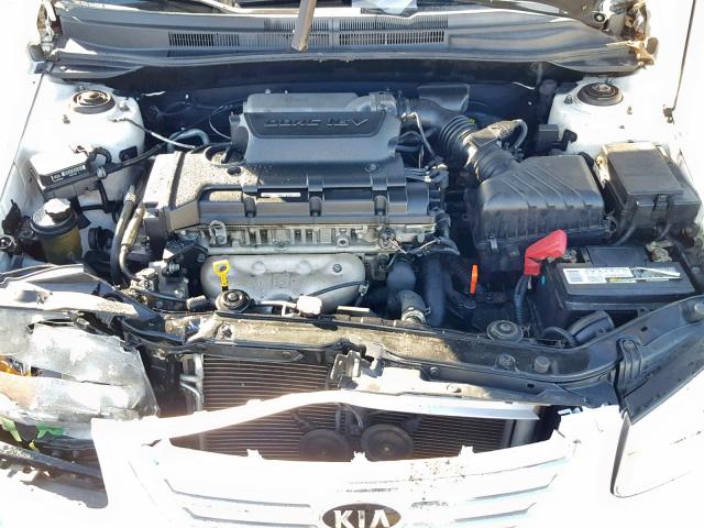 KNAFE121875445944 - 2007 KIA SPECTRA EX WHITE photo 7