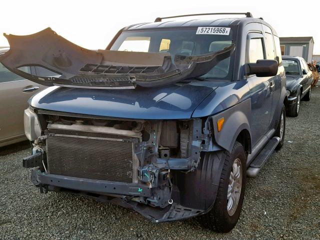 5J6YH28686L002709 - 2006 HONDA ELEMENT EX BLUE photo 2