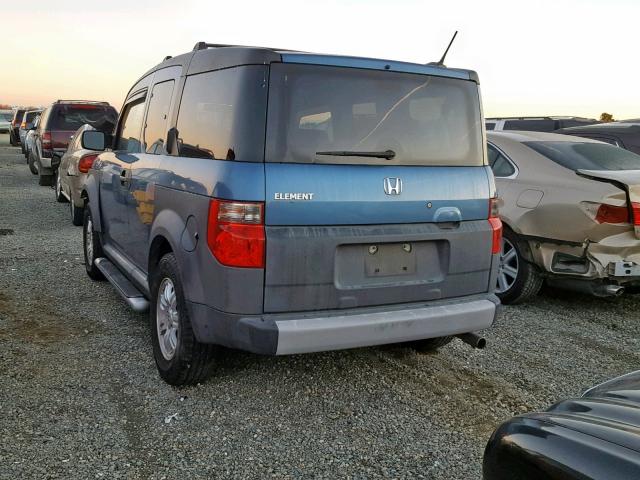 5J6YH28686L002709 - 2006 HONDA ELEMENT EX BLUE photo 3