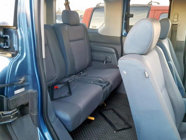 5J6YH28686L002709 - 2006 HONDA ELEMENT EX BLUE photo 6