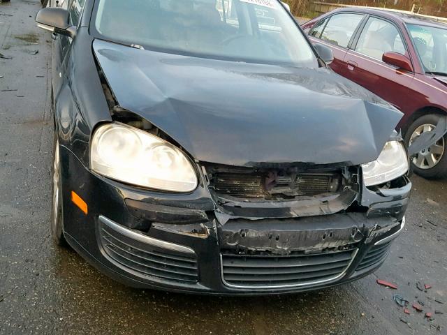 3VWEG71K07M187772 - 2007 VOLKSWAGEN JETTA WOLF BLACK photo 9