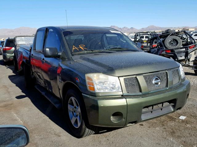 1N6AA07AX4N566589 - 2004 NISSAN TITAN XE GREEN photo 1