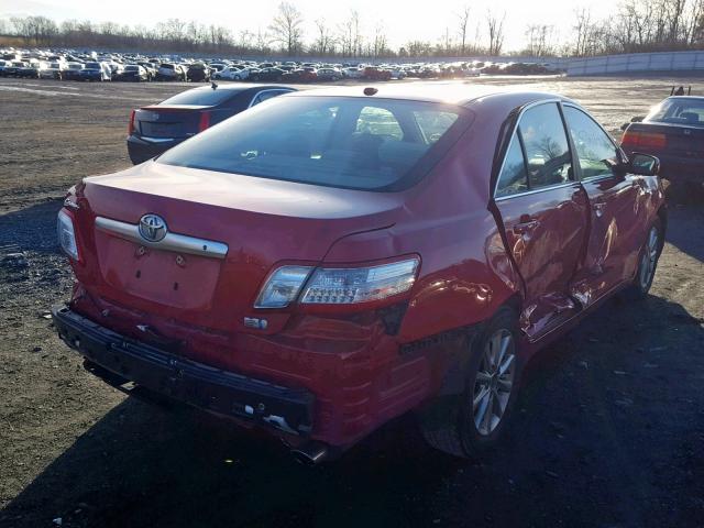 4T1BB3EK3BU137665 - 2011 TOYOTA CAMRY HYBR RED photo 4