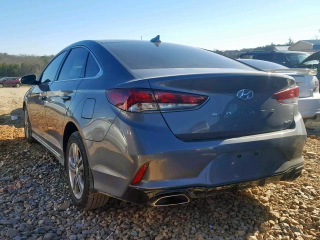 5NPE34AF8JH706323 - 2018 HYUNDAI SONATA SPO SILVER photo 3