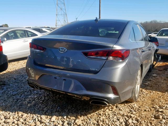 5NPE34AF8JH706323 - 2018 HYUNDAI SONATA SPO SILVER photo 4