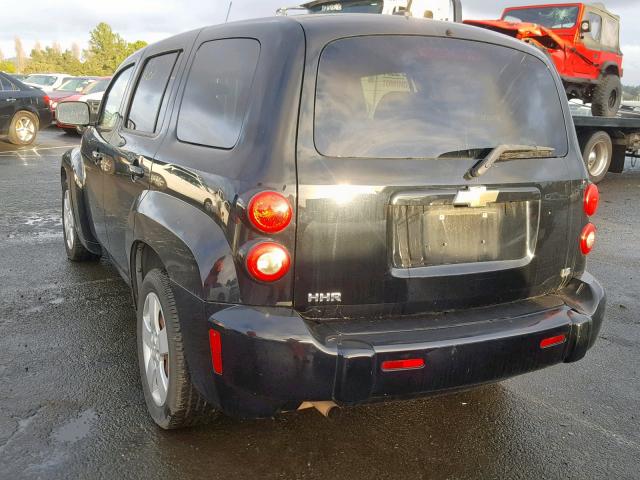 3GNCA13D08S673154 - 2008 CHEVROLET HHR LS Czarny zdjęcie 3