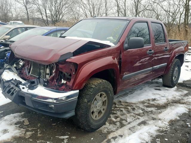 1GCDS43E188218777 - 2008 CHEVROLET COLORADO L BURGUNDY photo 2