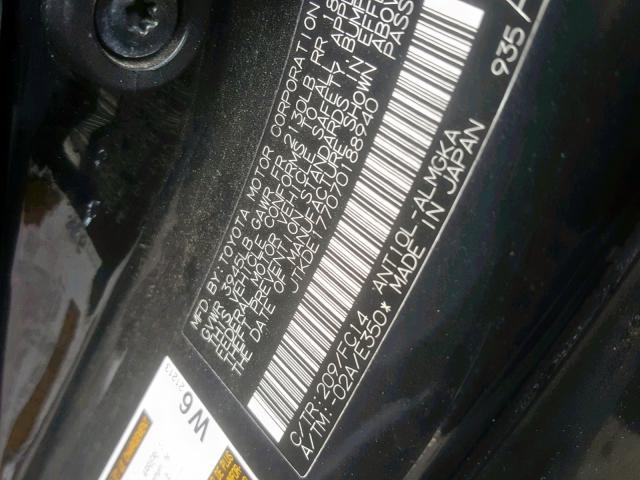 JTKDE177070188940 - 2007 TOYOTA SCION TC 黑色 照片 10