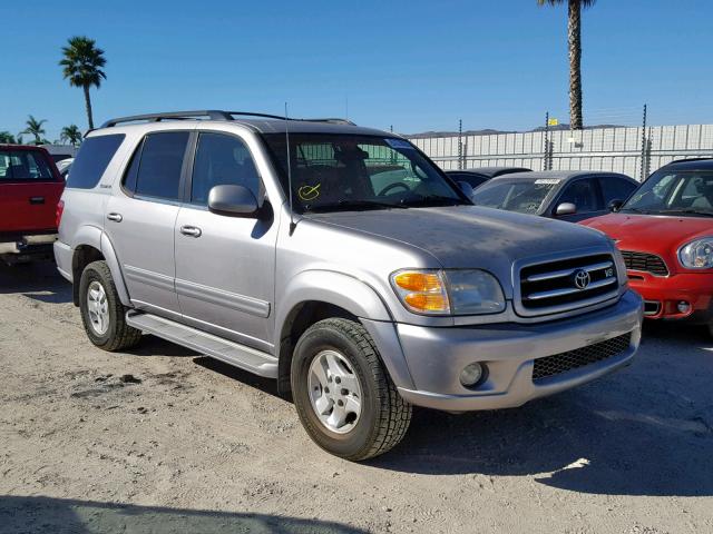 5TDZT38A02S093986 - 2002 TOYOTA SEQUOIA LI SILVER photo 1