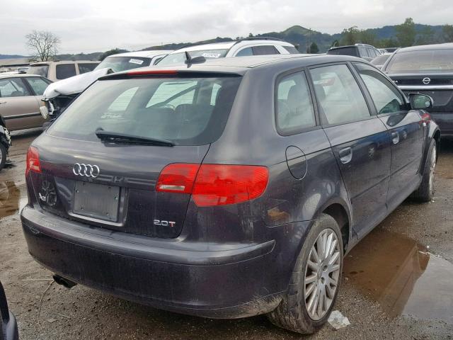 WAUNF78P76A086647 - 2006 AUDI A3 2.0 PRE CHARCOAL photo 4