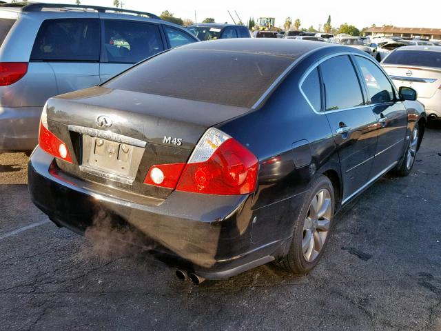 JNKBY01E27M403703 - 2007 INFINITI M45 BASE BLACK photo 4