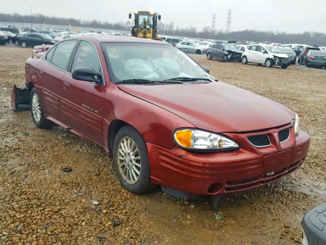 1G2NF52E8YC502117 - 2000 PONTIAC GRAND AM S BURGUNDY photo 1