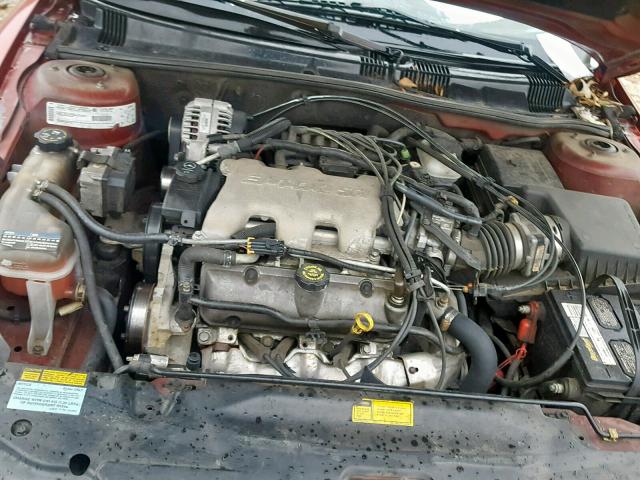 1G2NF52E8YC502117 - 2000 PONTIAC GRAND AM S BURGUNDY photo 7