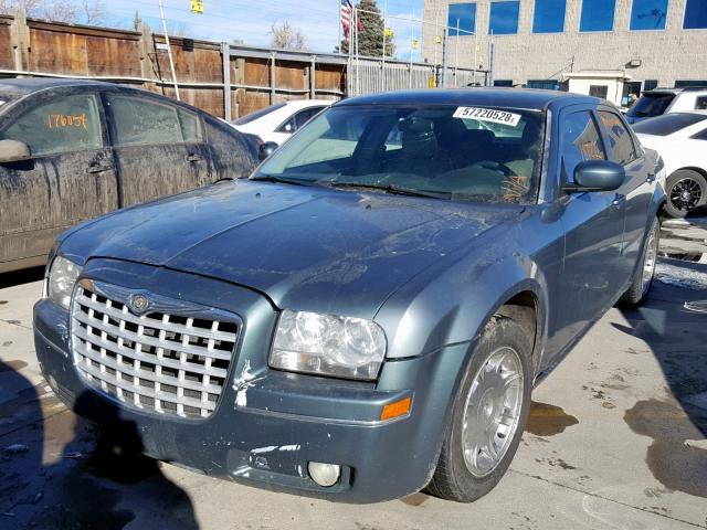 2C3JA53G65H156994 - 2005 CHRYSLER 300 TOURIN TEAL photo 2