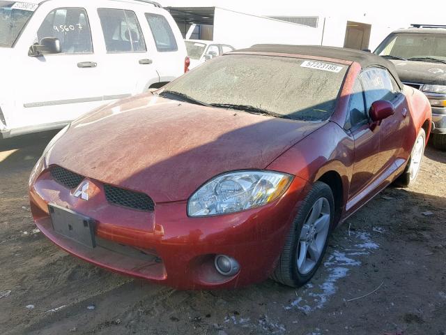 4A3AL25F28E004700 - 2008 MITSUBISHI ECLIPSE SP RED photo 2