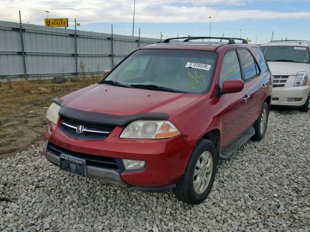 2HNYD18663H500762 - 2003 ACURA MDX TOURIN MAROON photo 2