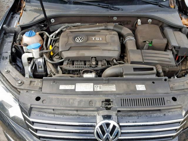 1VWAT7A37EC090408 - 2014 VOLKSWAGEN PASSAT S BLACK photo 7