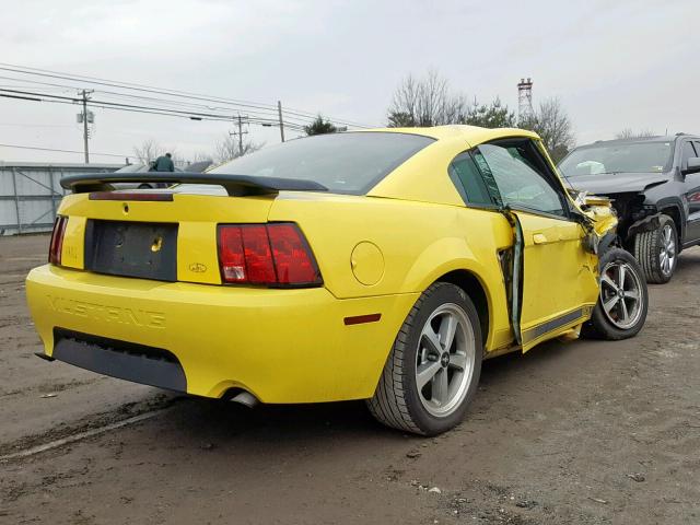 1FAFP42R23F385934 - 2003 FORD MUSTANG MA YELLOW photo 4