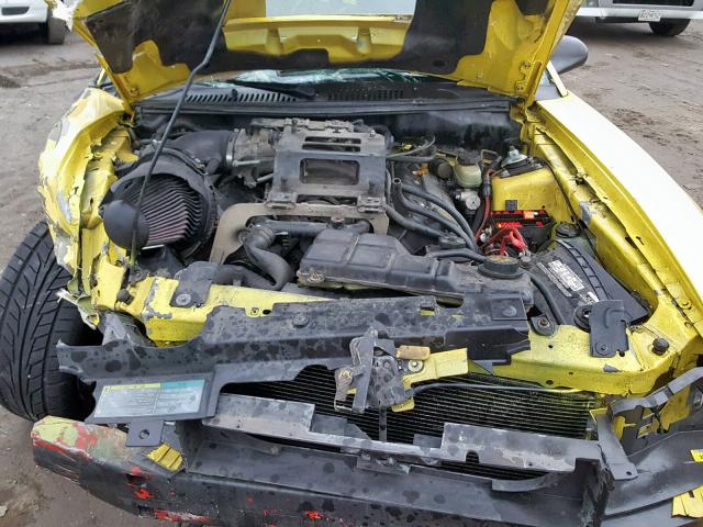 1FAFP42R23F385934 - 2003 FORD MUSTANG MA YELLOW photo 7