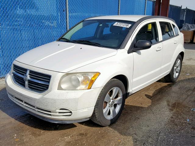 1B3CB4HA7AD532210 - 2010 DODGE CALIBER SX WHITE photo 2