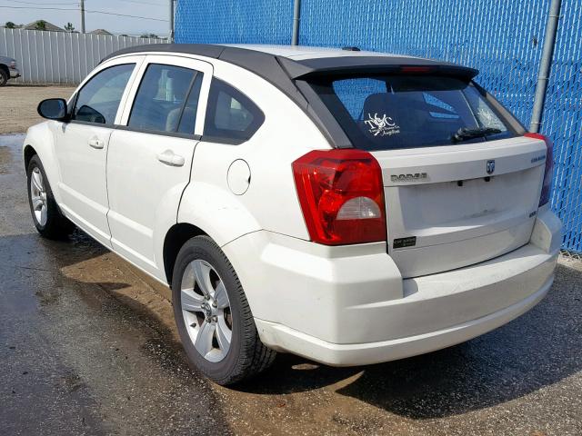 1B3CB4HA7AD532210 - 2010 DODGE CALIBER SX WHITE photo 3