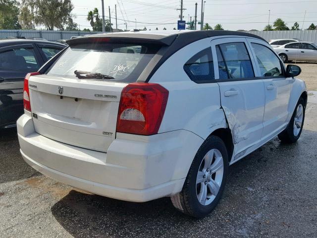 1B3CB4HA7AD532210 - 2010 DODGE CALIBER SX WHITE photo 4