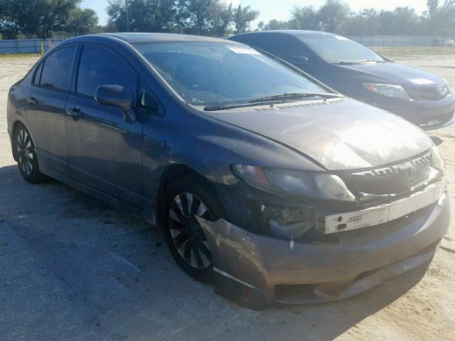 2HGFA16999H513597 - 2009 HONDA CIVIC EXL GRAY photo 1