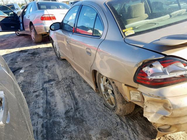 1G2NF52E83C255481 - 2003 PONTIAC GRAND AM S TAN photo 3