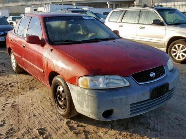 3N1CB51D9YL341887 - 2000 NISSAN SENTRA BAS RED photo 1