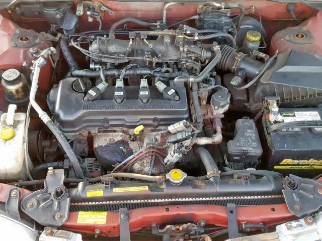 3N1CB51D9YL341887 - 2000 NISSAN SENTRA BAS RED photo 7