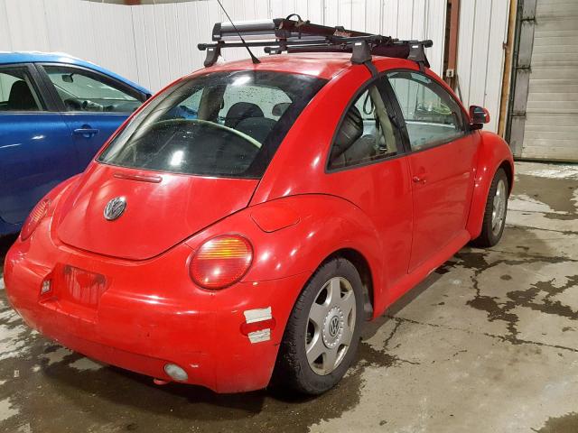 3VWBB61C8WM010566 - 1998 VOLKSWAGEN NEW BEETLE RED photo 4