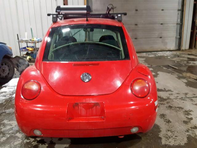 3VWBB61C8WM010566 - 1998 VOLKSWAGEN NEW BEETLE RED photo 9