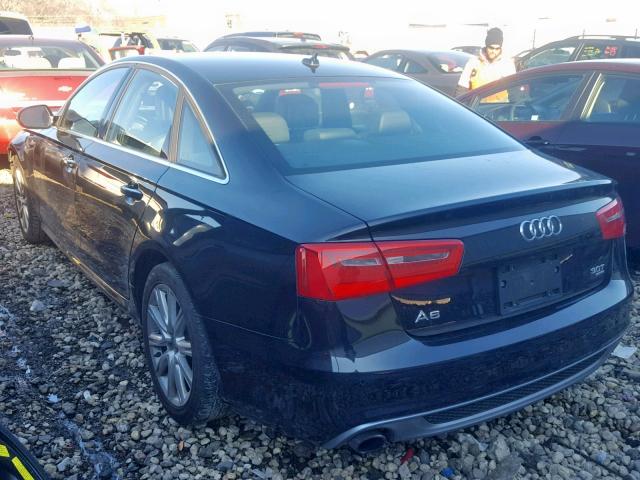 WAUJGAFC4DN080433 - 2013 AUDI A6 PRESTIG BLACK photo 3