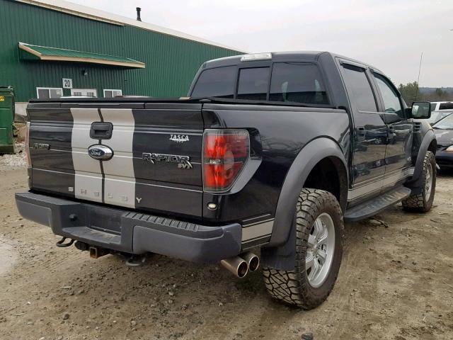 1FTFW1R68CFC86283 - 2012 FORD F150 SVT R BLACK photo 4