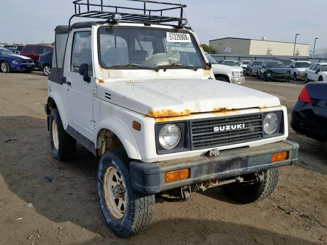 JS4JC51C6G4112013 - 1986 SUZUKI SAMURAI WHITE photo 1