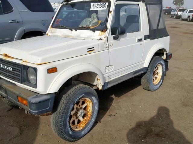 JS4JC51C6G4112013 - 1986 SUZUKI SAMURAI WHITE photo 10