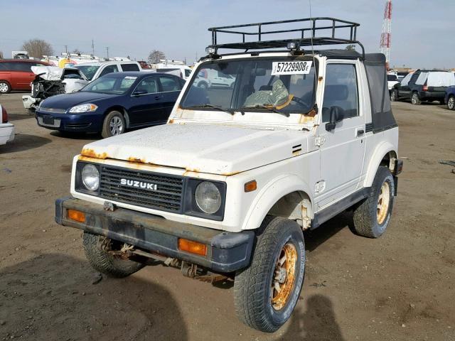 JS4JC51C6G4112013 - 1986 SUZUKI SAMURAI WHITE photo 2