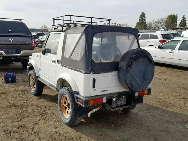 JS4JC51C6G4112013 - 1986 SUZUKI SAMURAI WHITE photo 3